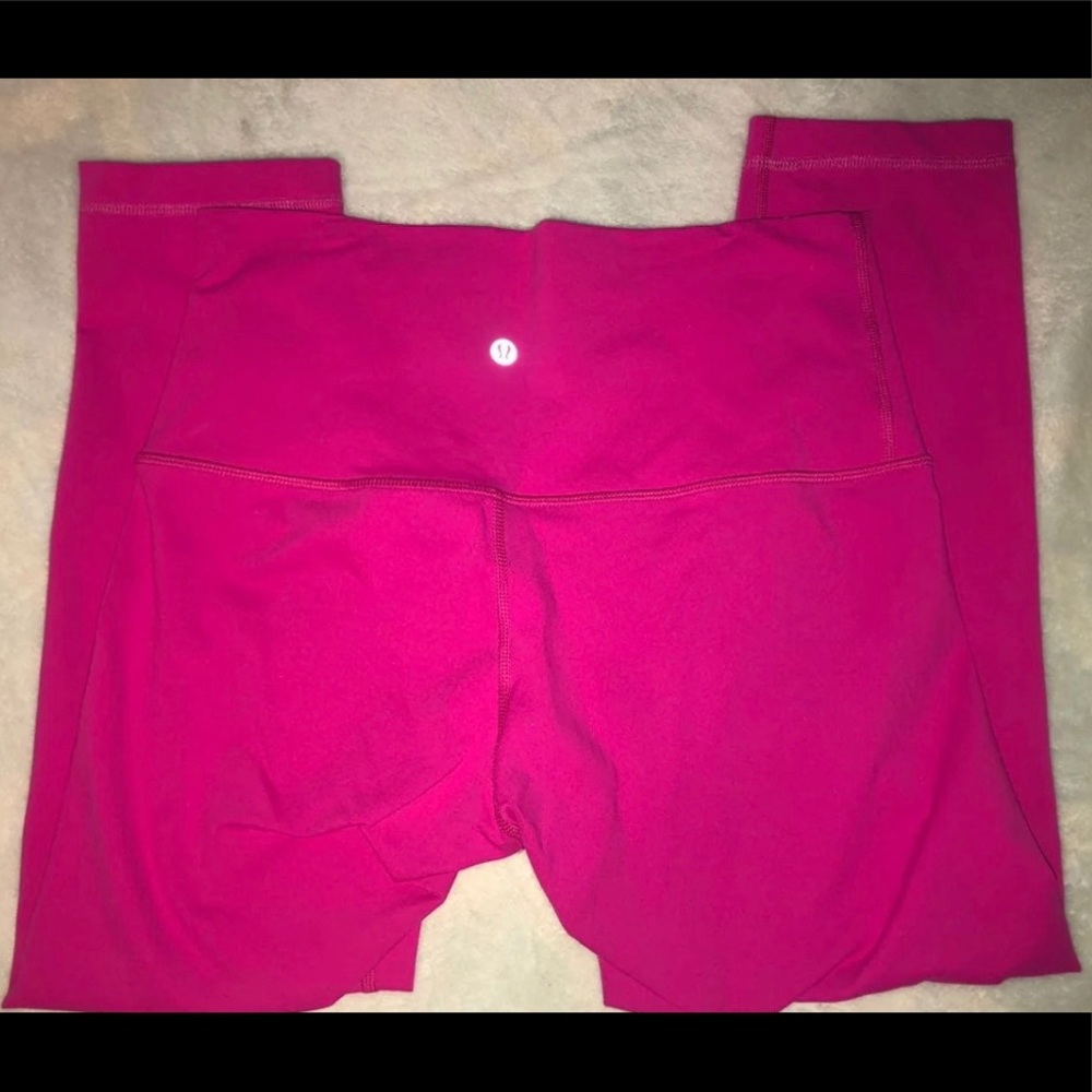 Lululemon Aligns fuschia pink